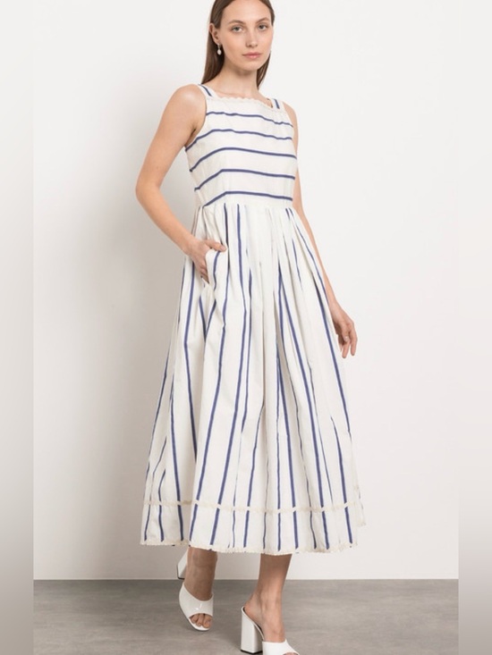 MaxMara Dresses & Skirts - Max Mara Weekend Giano Striped Midi-Dress 10